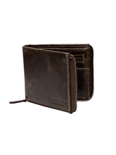 Load image into Gallery viewer, Teakwood Genuine Leathers Men Brown Solid Zip Around Wallet