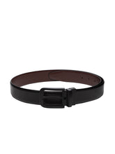 Load image into Gallery viewer, Men Black & Brown Reversible Genuine Leather Belt