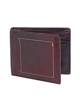 Load image into Gallery viewer, Teakwood Genuine Leather Men Jam Solid Two Fold Leather Wallet