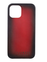 Load image into Gallery viewer, Unisex Red Solid Leather iPhone 13 Pro Max/12 Pro Max Mobile Back Case