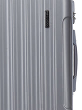 Load image into Gallery viewer, Teakwood Unisex Silver Trolley Bag - Small