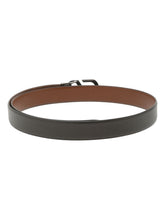 Load image into Gallery viewer, Men Black Textured Leather Belt