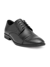 Load image into Gallery viewer, Teakwood Genuine leather Men Black Formal Derby Shoes