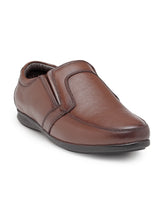 Load image into Gallery viewer, Teakwood Genuine leather Men Tan Slip-On Sneakers
