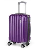 Load image into Gallery viewer, Teakwood Unisex Purple Trolley Bag - Small