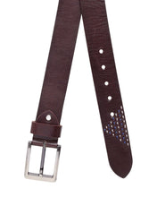Load image into Gallery viewer, Teakwood Men Genuine Leather Black Solid Casual Belt