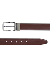 Load image into Gallery viewer, Men Black & Brown Texture Reversible Leather Belt