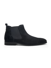 Load image into Gallery viewer, Teakwood Men Black Suede Leather Chelsea Boots