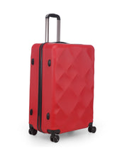 Load image into Gallery viewer, Unisex Red Textured Hard-Sided Set Trolley Suitcase