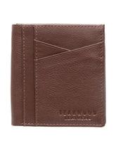 Load image into Gallery viewer, Teakwood Men Genuine Leather Bi Fold Wallet (TAN)