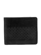 Load image into Gallery viewer, Teakwood Men Genuine Leather Black Bi fold wallets