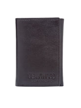 Load image into Gallery viewer, Teakwood Genuine Leather Brown Colour Tri-Fold Wallet