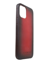 Load image into Gallery viewer, Unisex Red Solid Leather iPhone 13 Pro Max/12 Pro Max Mobile Back Case