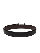 Load image into Gallery viewer, Men Black & Brown Reversible Genuine Leather Belt