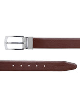 Load image into Gallery viewer, Men Black & Brown Texture Reversible Leather Belt