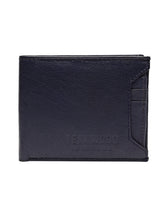 Load image into Gallery viewer, Teakwood Genuine Leathers Men Blue Solid Two Fold Wallet