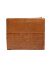 Load image into Gallery viewer, Teakwood Genuine Leather Tan Colour Two Fold Wallet