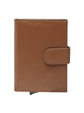 Load image into Gallery viewer, Teakwood Genuine Leathers Men Tan Solid Leather Card Holder
