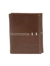 Load image into Gallery viewer, Teakwood Men Genuine Leather Tri Fold Wallet