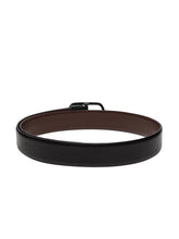 Load image into Gallery viewer, Men Black & Brown Reversible Genuine Leather Belt