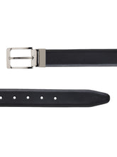 Load image into Gallery viewer, Men Black & Brown Texture Reversible Leather Belt