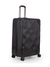 Load image into Gallery viewer, Unisex Black Textured Hard-Sided Large Trolley Suitcase