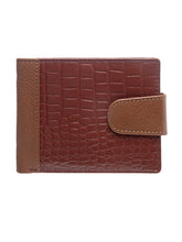 Load image into Gallery viewer, Teakwood Unisex Genuine Leather Tan Bi Fold RFID Solid Wallet