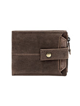 Load image into Gallery viewer, Teakwood Genuine Leathers Men Brown Solid Snap Closure Wallet
