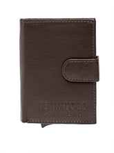 Load image into Gallery viewer, Teakwood Genuine Leathers Men Brown Solid Leather Card Holder