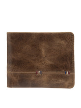Load image into Gallery viewer, Teakwood Men Genuine Leather Crunch Brown Colour Bi Fold Wallets - Clearance sale