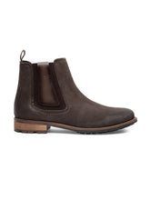 Load image into Gallery viewer, Teakwood Men Brown Solid Suede Leather High-Top Flat Boots