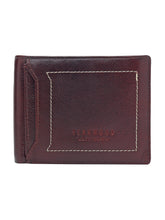 Load image into Gallery viewer, Teakwood Genuine Leather Men Jam Solid Two Fold Leather Wallet
