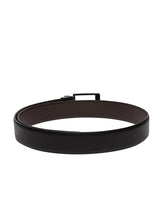 Load image into Gallery viewer, Men Black & Brown Reversible Genuine Leather Belt