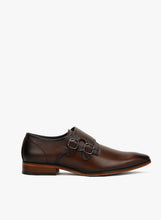 Load image into Gallery viewer, Teakwood Men Genuine Leather Double-Strap Monk Shoes