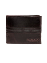 Load image into Gallery viewer, Teakwood Genuine Leather Brown Colour Two Fold Wallet