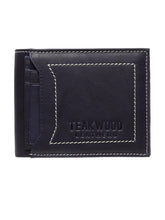 Load image into Gallery viewer, Teakwood Genuine Leather Men Antique Blue Solid Two Fold Leather Wallet - Clearance sale