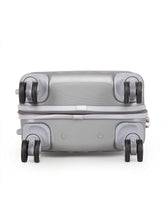 Load image into Gallery viewer, Teakwood Unisex Silver Trolley Bag - Small