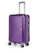 Load image into Gallery viewer, Teakwood Unisex Purple Trolley Bag - Large