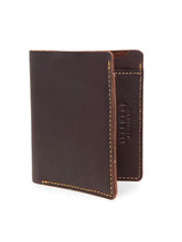 Load image into Gallery viewer, Teakwood Men Genuine Leather Brown Bi fold Wallets