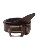 Load image into Gallery viewer, Teakwood Genuine Leather Men Brown Solid Belt
