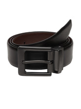 Load image into Gallery viewer, Men Black & Brown Solid Reversible Genuine Leather Belt