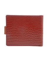 Load image into Gallery viewer, Teakwood Unisex Genuine Leather Tan Bi Fold RFID Solid Wallet