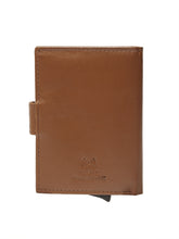 Load image into Gallery viewer, Teakwood Genuine Leathers Men Tan Solid Leather Card Holder