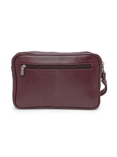 Load image into Gallery viewer, Genuine Leather Toiletry Bag (Garnet)
