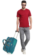 Load image into Gallery viewer, Teakwood Rolling Small Duffel Travel Bag (Teal)