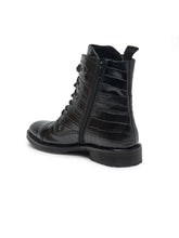 Load image into Gallery viewer, Teakwood Men Croco Genuine Leather Mid top Boots
