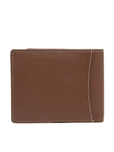 Load image into Gallery viewer, Teakwood Men Genuine Leather Rust Bi fold wallet