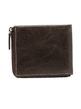 Load image into Gallery viewer, Teakwood Genuine Leathers Men Brown Solid Zip Around Wallet