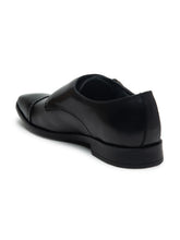 Load image into Gallery viewer, Teakwood Men Genuine Leather Double-Strap Monk Shoes(BLACK)