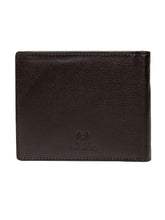 Load image into Gallery viewer, Teakwood Unisex Genuine Leather Brown Bi Fold RFID Solid Wallet